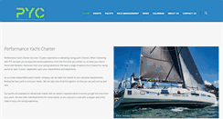Desktop Screenshot of performanceyachtcharter.com